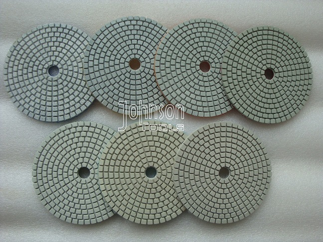 75mm to 180mm White Type Diamond Pads for Marble