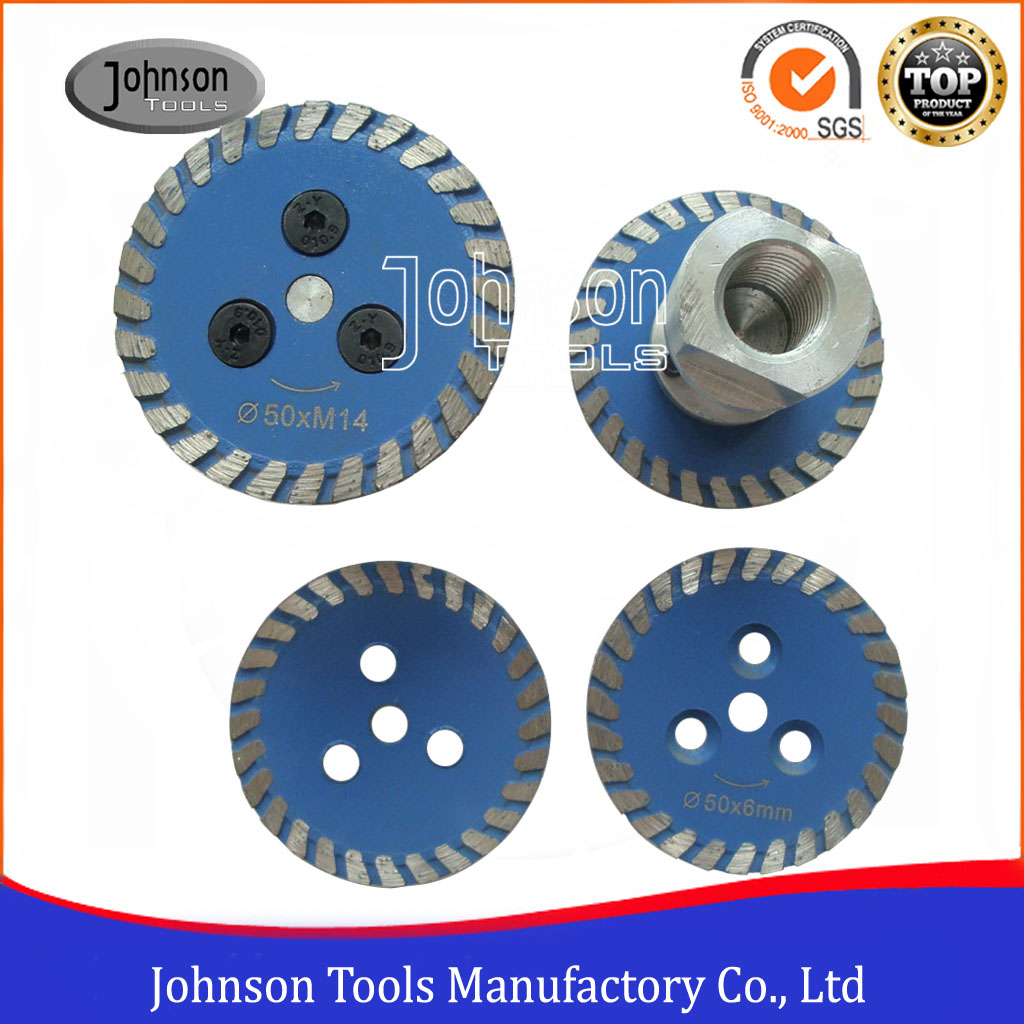 50mm, 75mm granite or marble cutting and carving sintered saw blade with M14 flange.