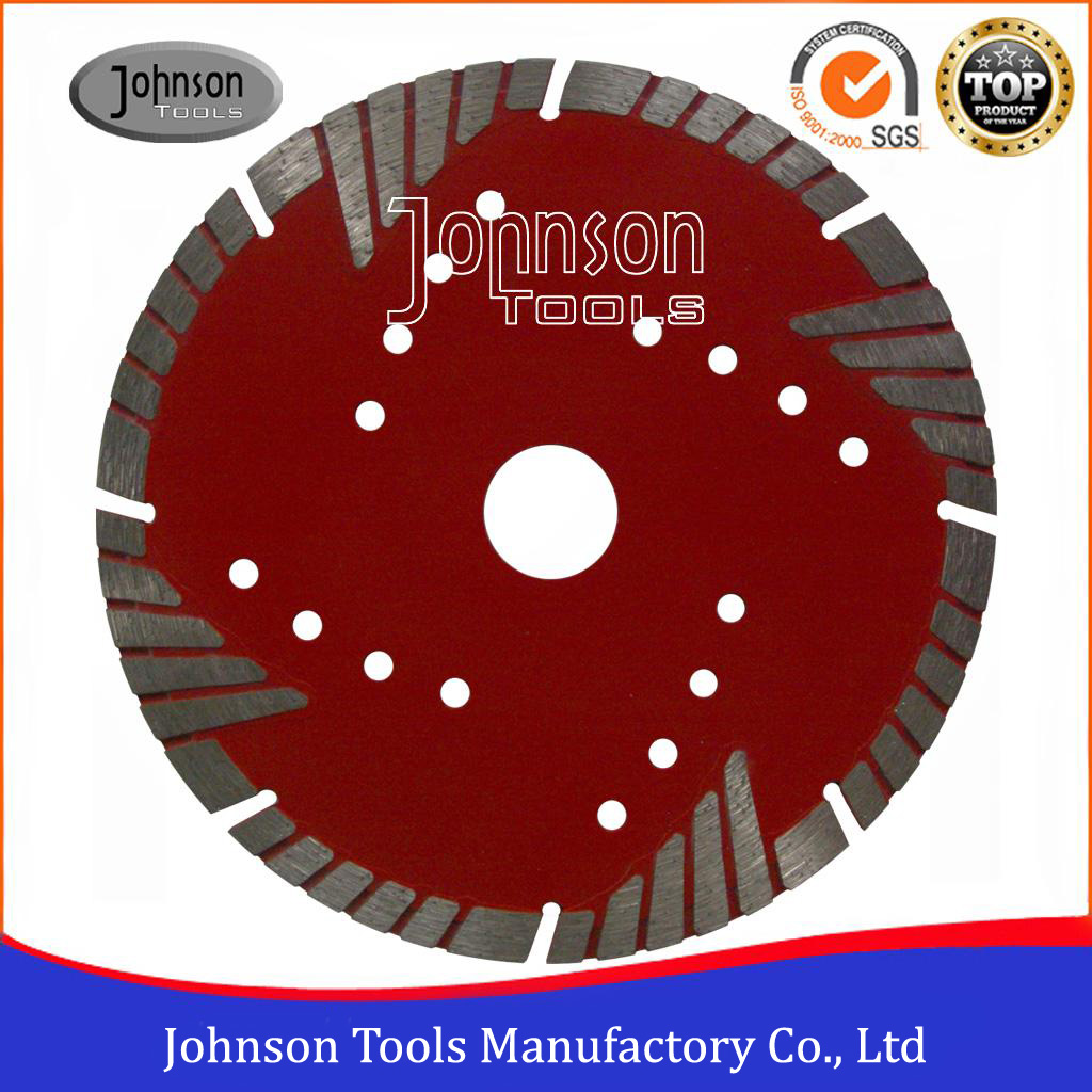 4-9 inch Sintered Blade with Protection Teeth Cutting Granite