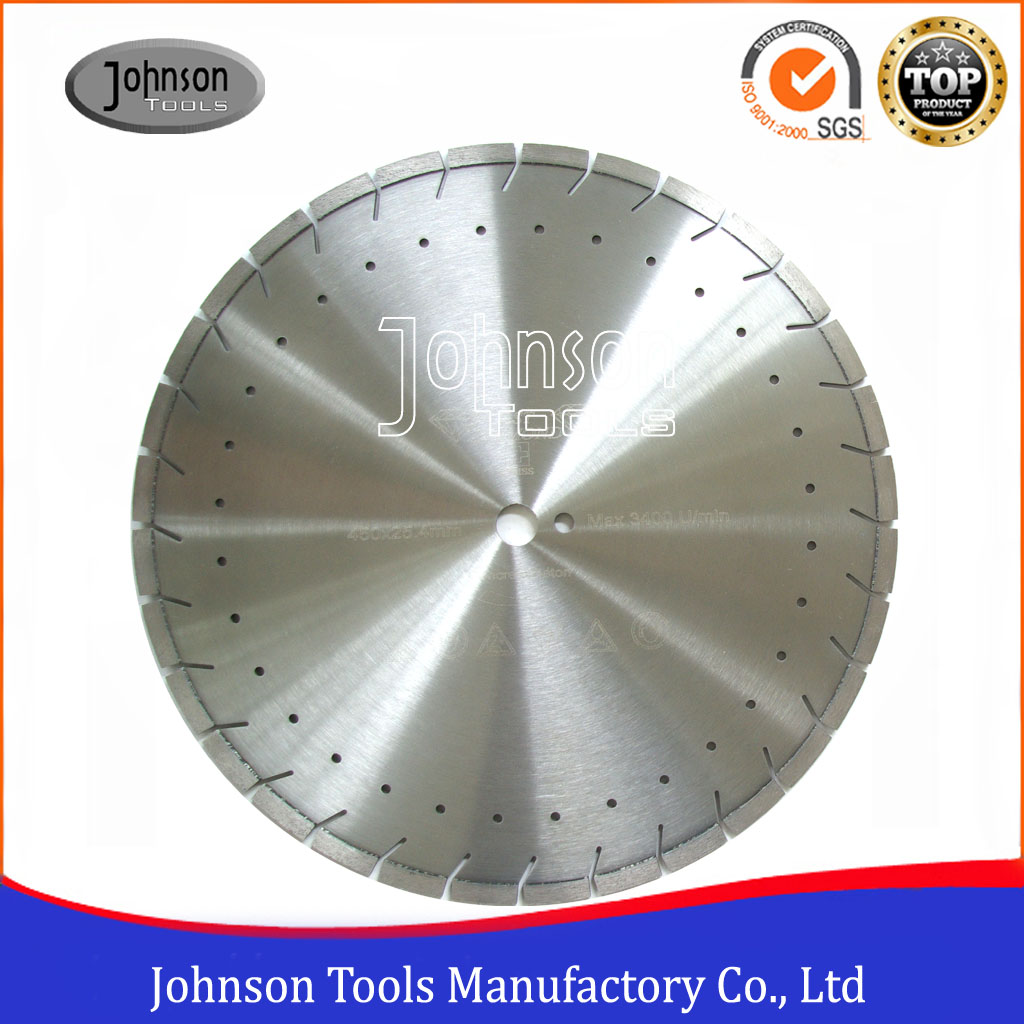 16" And 18" Laser Saw Blade For Concrete, Slant U Slot