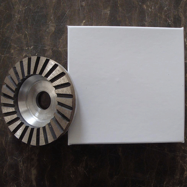 Diamond turbo cup wheel with aluminum steel disc