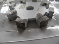 120mm tuck point blade with protect teeth for extreme hard concrete grinding