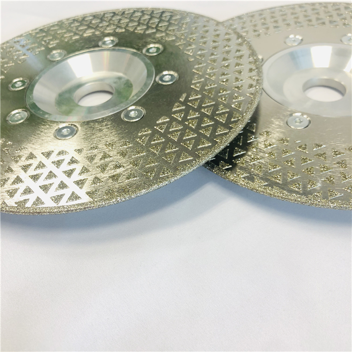 180 Mm Single Side Star Electroplated Diamond Stone Grinding Wheel Coated Cutting Disc for Granite Marble